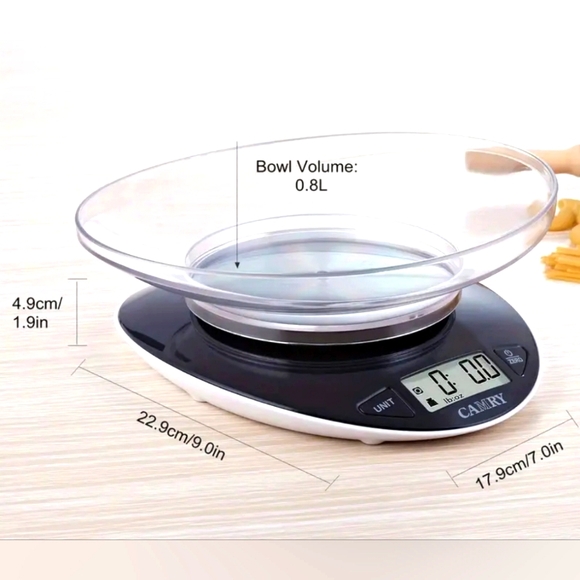 Camry Digital Kitchen Food Scale with Detachable Bowl NEW IN BOX - Picture 4 of 7